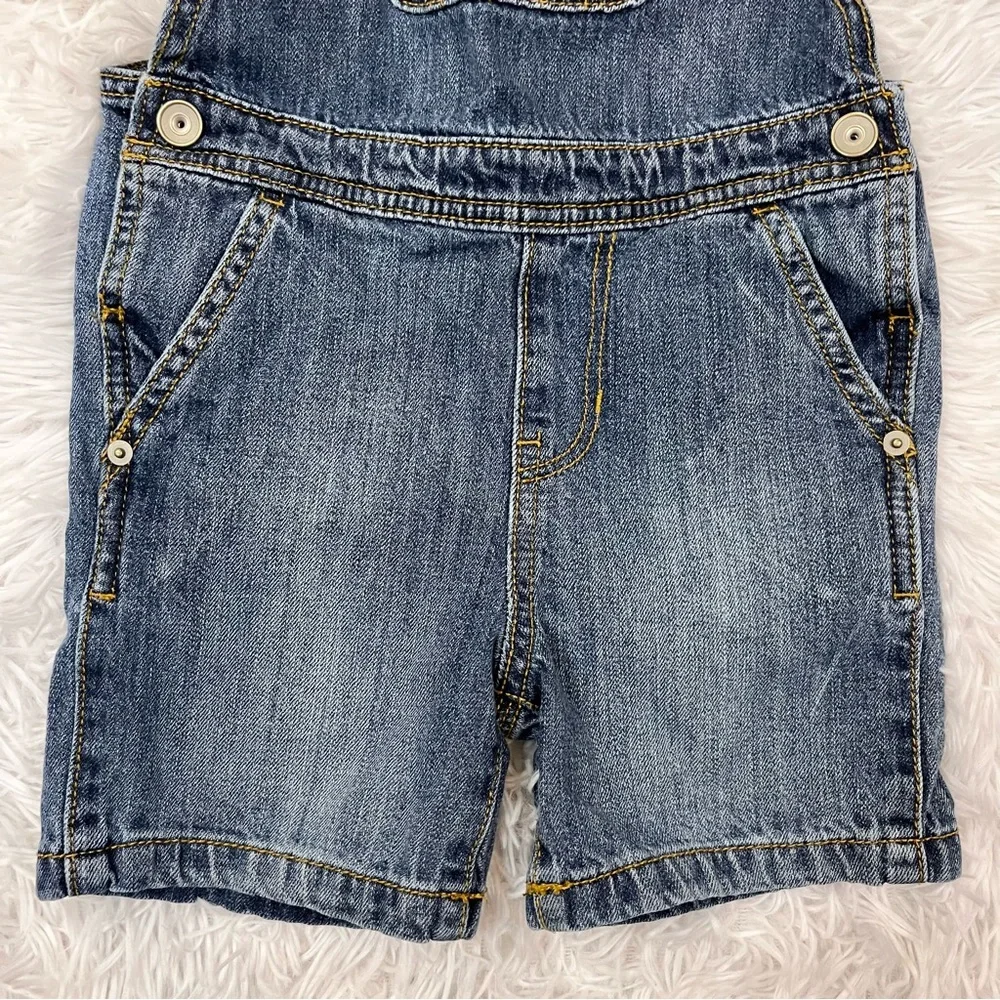 CHILDREN’S PLACE Toddler Girls Blue Denim Jean Shortalls 3T